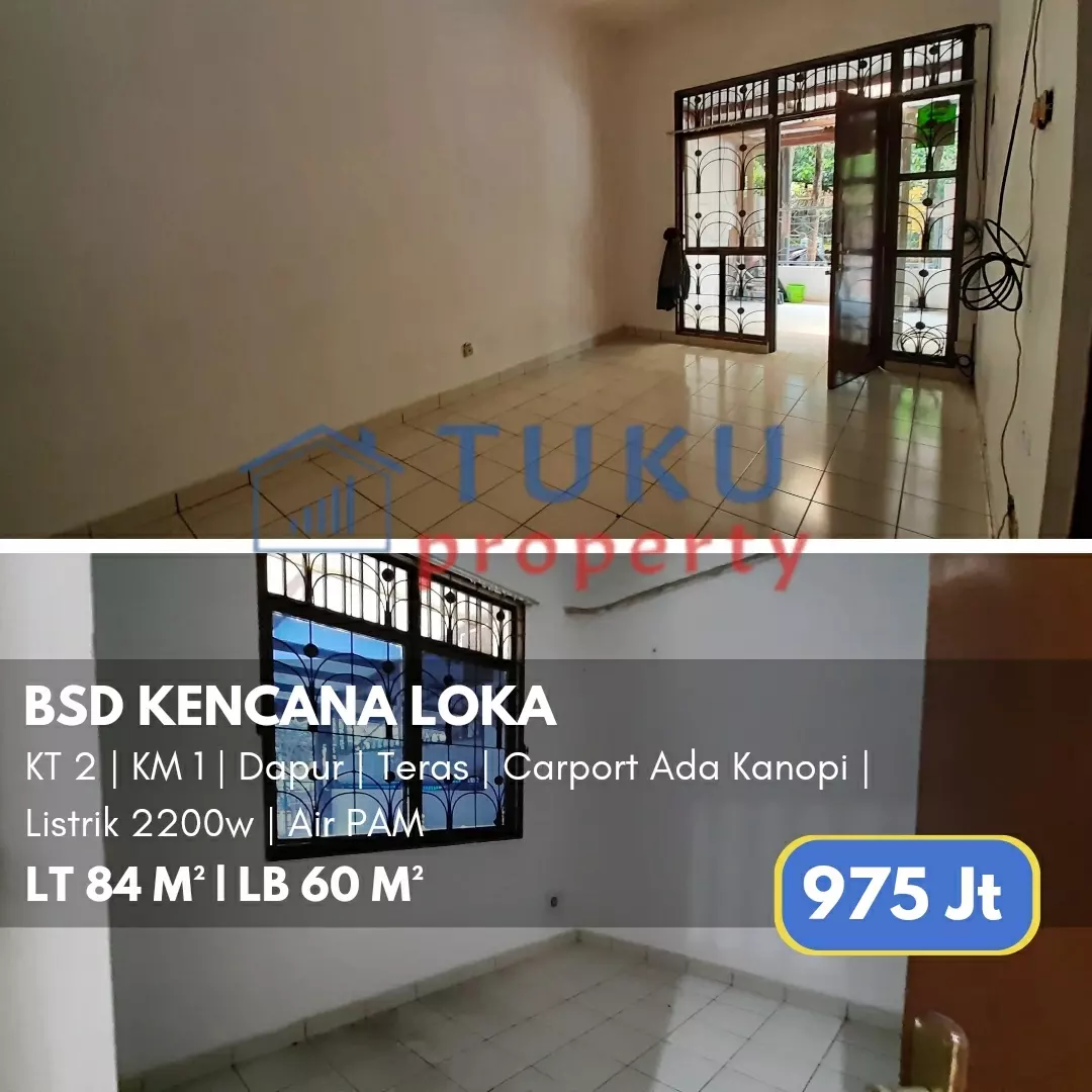 rumah bsd kencanaloka serpong 975jt