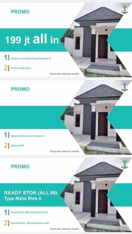 rumah cantik termurah di yogyakarta harga 199 jutaan