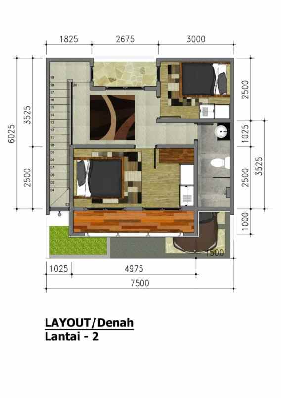 rumah cluster 2 lantai pamulang tangerang selatan