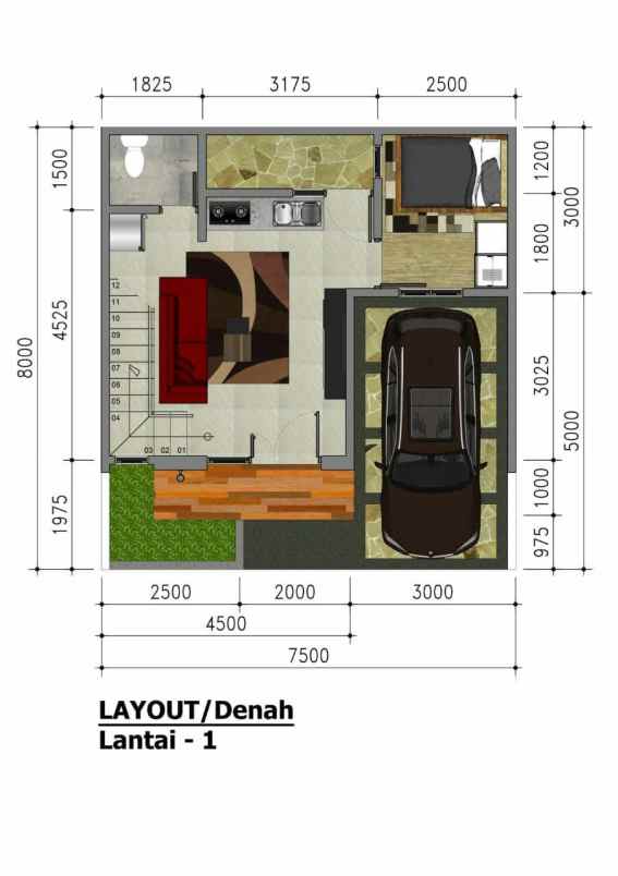 rumah cluster 2 lantai pamulang tangerang selatan