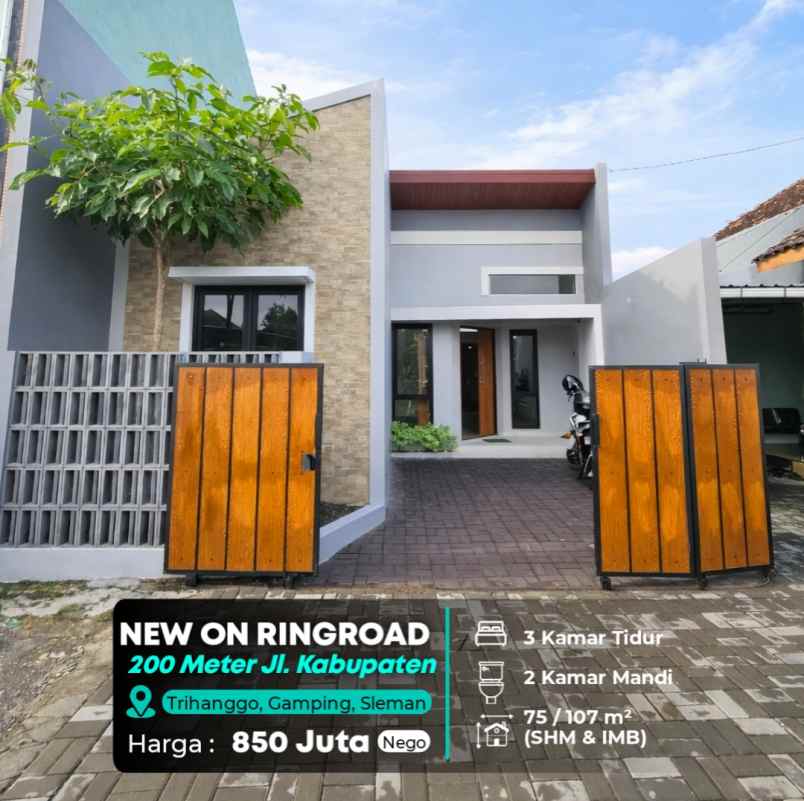 rumah dalam ringroad di jambon sleman 4 km kampus ugm