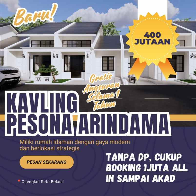 rumah kluster pesona arindama