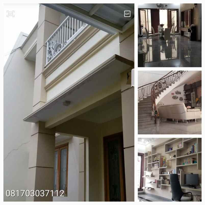 rumah mewah 2 lantai kertajaya indah surabaya timur