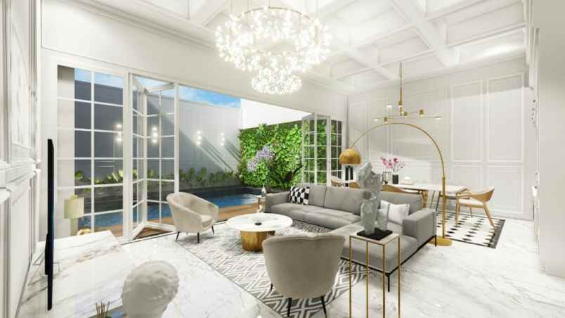 rumah mewah konsep american classic pondok indah hook