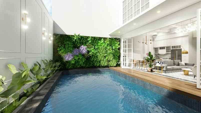 rumah mewah konsep american classic pondok indah hook