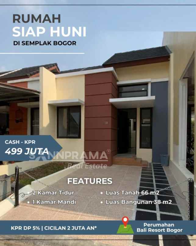 rumah minimalis bali resort bogor