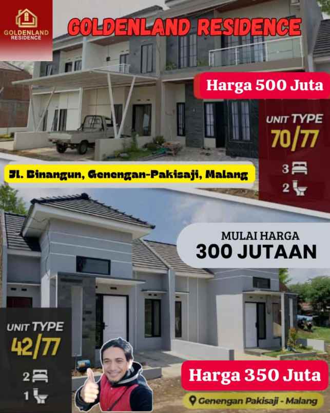 rumah minimalis modern di pakisaji malang