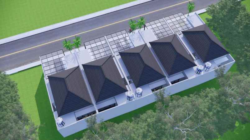 rumah modern dalam cluster di mlati sleman
