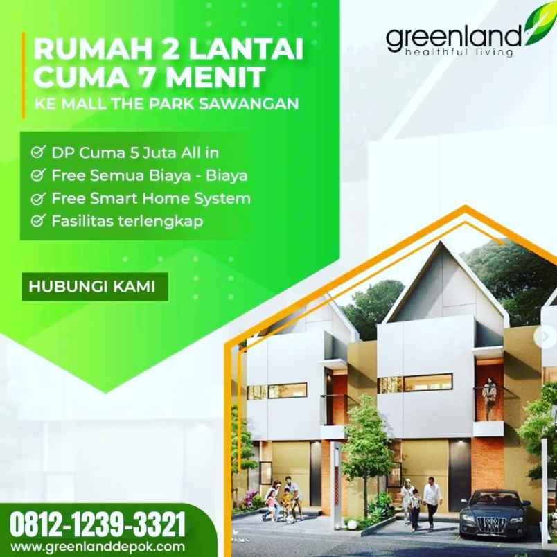 rumah murah sawangan free private pool