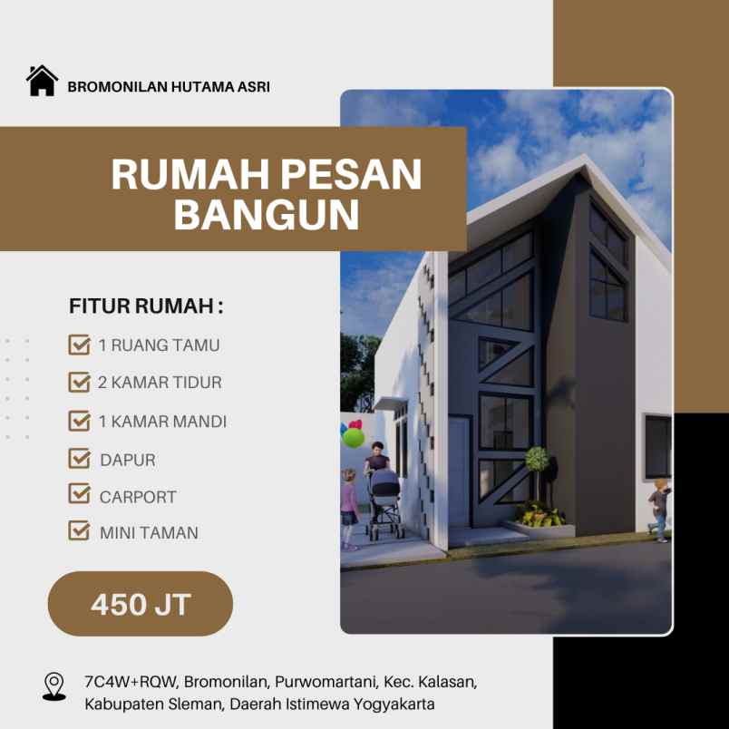 rumah pesan bangun 450jt