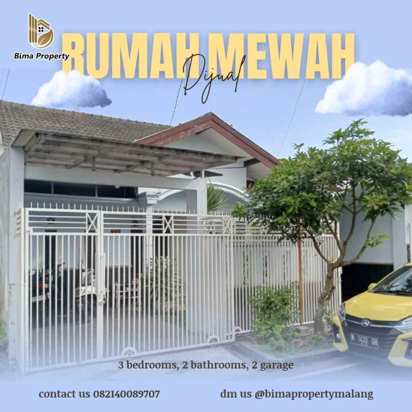 rumah siap huni mewah daerah sawojajar kota malang