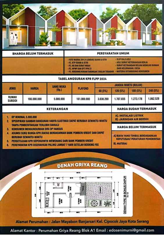 rumah subsidi griya reang residence