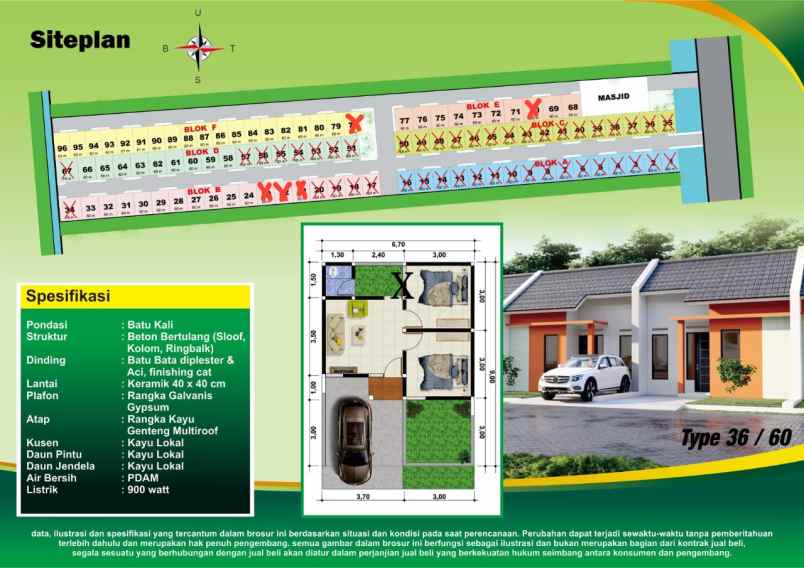 rumah subsidi murah dekat pasar sukowati sragen