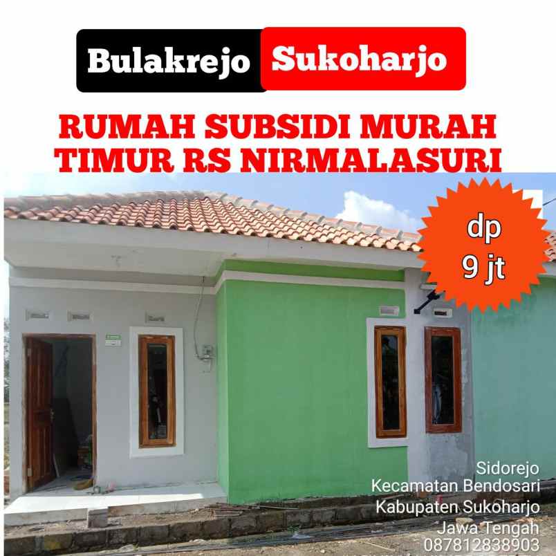 rumah subsidi timur patung jamu bulakrejo