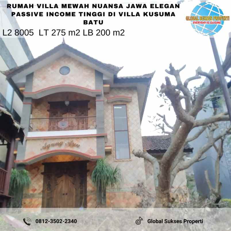 rumah vila bagus harga istimewa di ngaglik kota batu