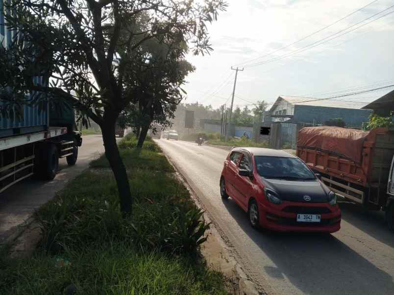 tanah 2000 m pinggir jalan di citangkil cilegon