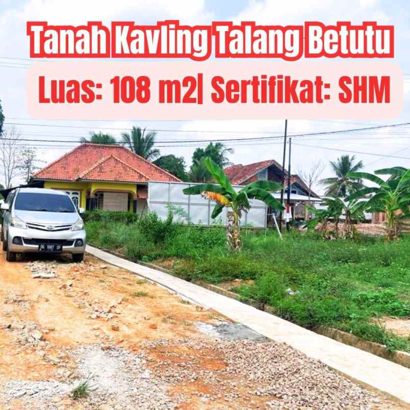 tanah dijual talang betutu