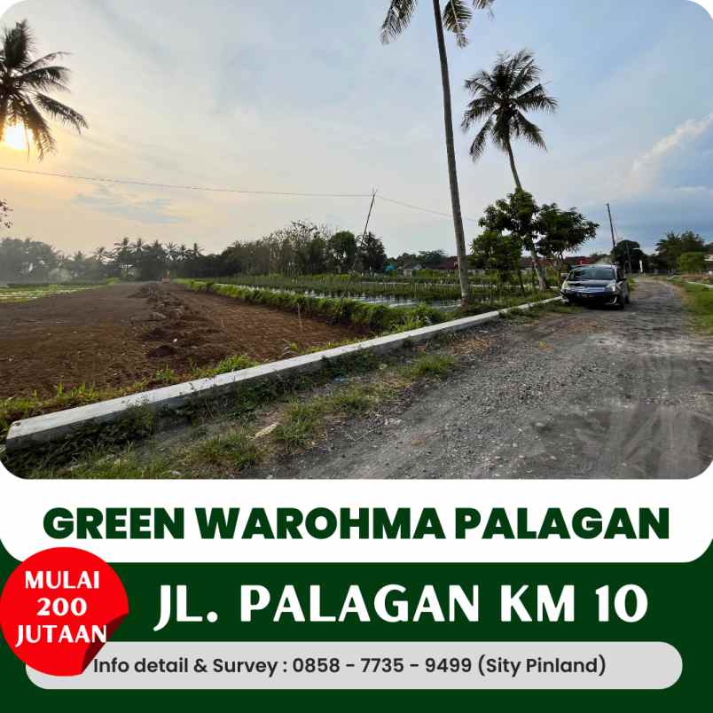 tanah kaveling dekat pasar rejodani jl palagan km 10