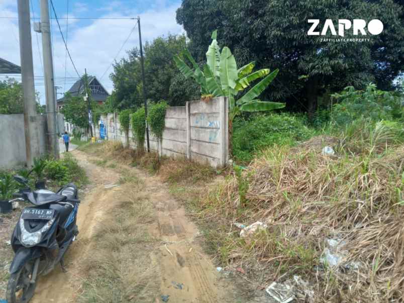 tanah kavling di kawasan ramai penduduk kota jambi