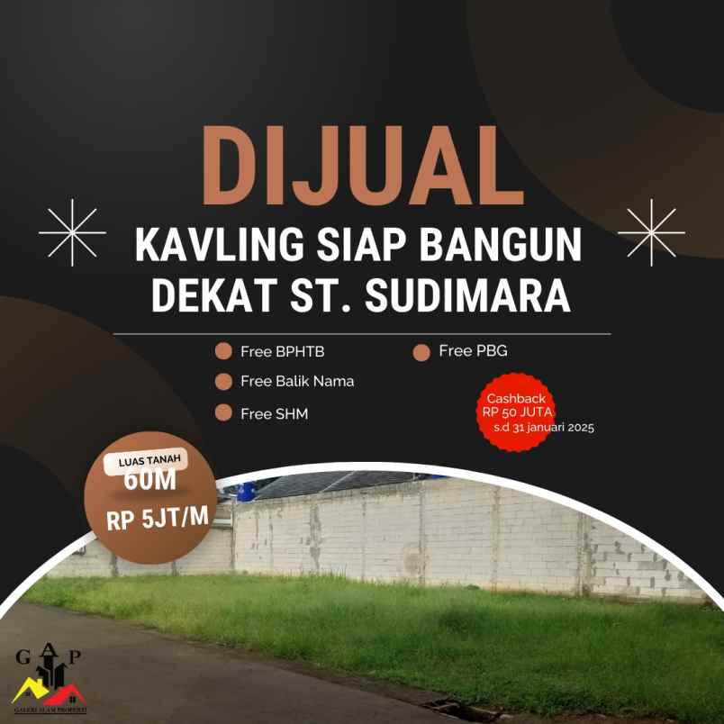 tanah kavling siap bangun di serua ciputat