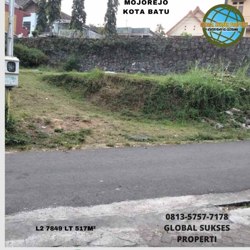 tanah murah poros jalan di mojorejo batu