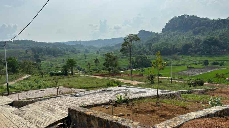 tanah murah view pedesaan dan dekat wisata bogor timur