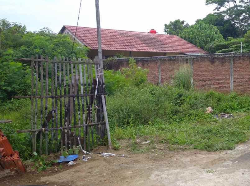 tanah rata dan padat tengah pemukiman