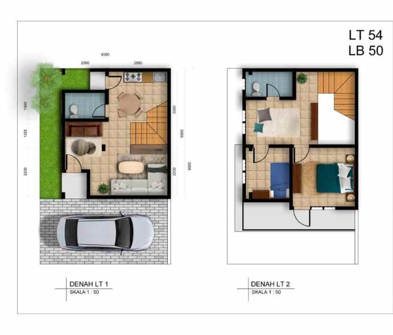 townhouse 2 lantai beji dekat akses ui depok