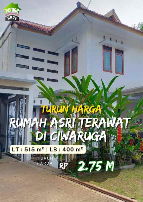 turun harga rumah asri terawat di ciwaruga
