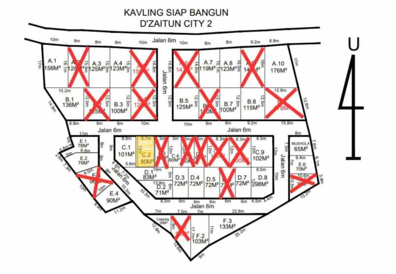 dijual bu tanah kavling 79 m2 unimus semarang