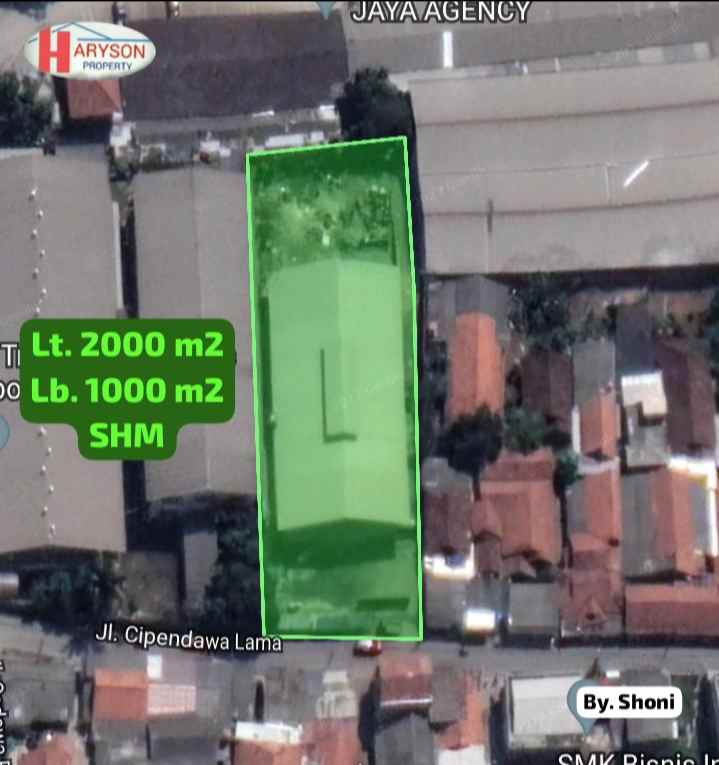 dijual gudang 2000 m2 rawalumbu bekasi