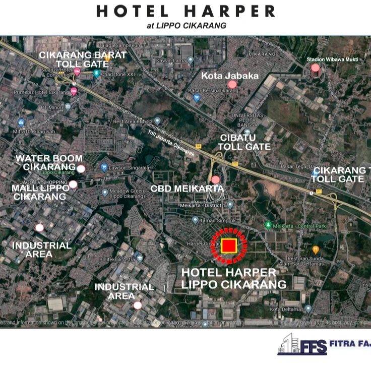 dijual hotel harper cikarang kota