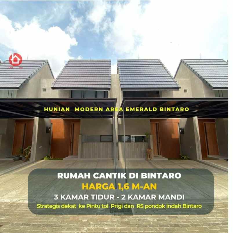 dijual hunian baru dalam townhouse di area bintaro