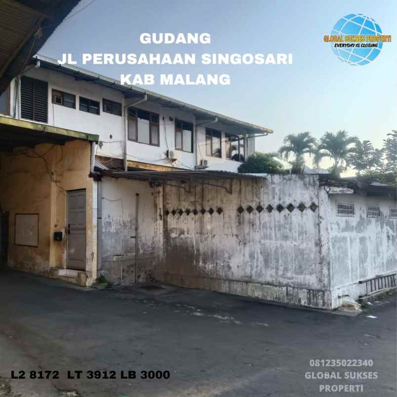 dijual ruko gudang kantor di jalan perusahaan nol