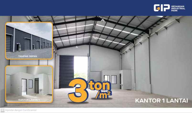 dijual ruko gudang kantor industrial park