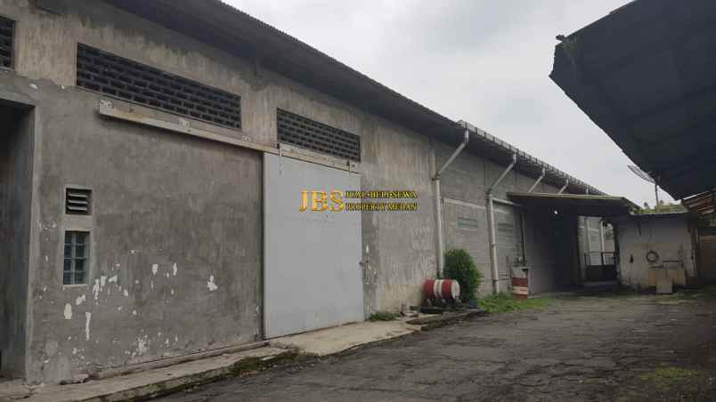 dijual ruko gudang kantor jalan sentosa medan binjai