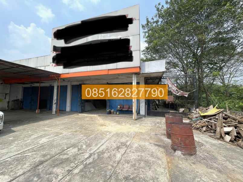 dijual ruko gudang kantor jl serang km 27 sentul