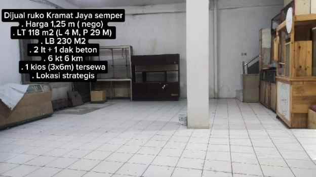 dijual ruko gudang kantor kramat jaya tugu