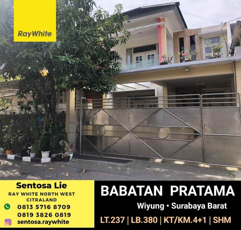 dijual rumah babatan pratama