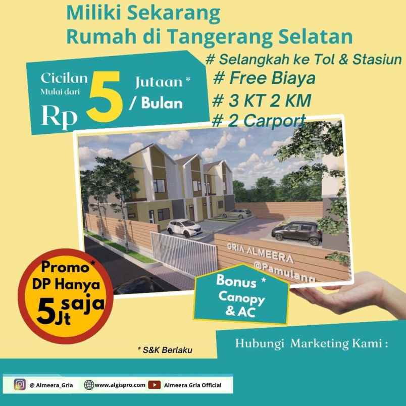 dijual rumah bakti jaya setu tangerang