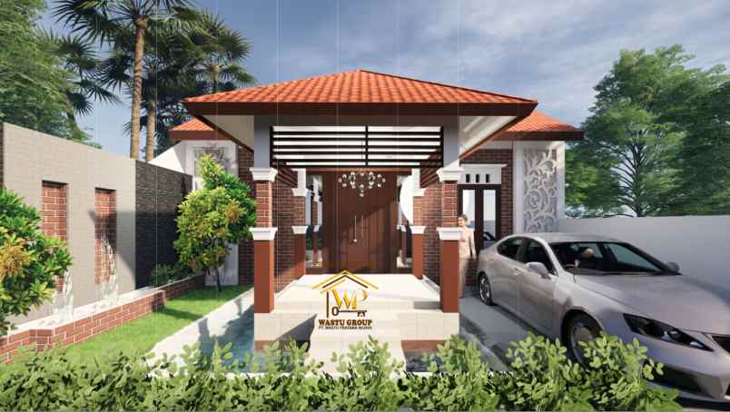 dijual rumah berkonsep villa di kalasan sleman