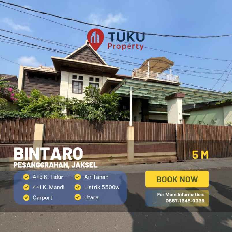 dijual rumah bintaro pesanggrahan