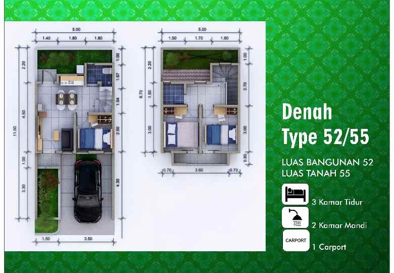 dijual rumah cisauk tangerang