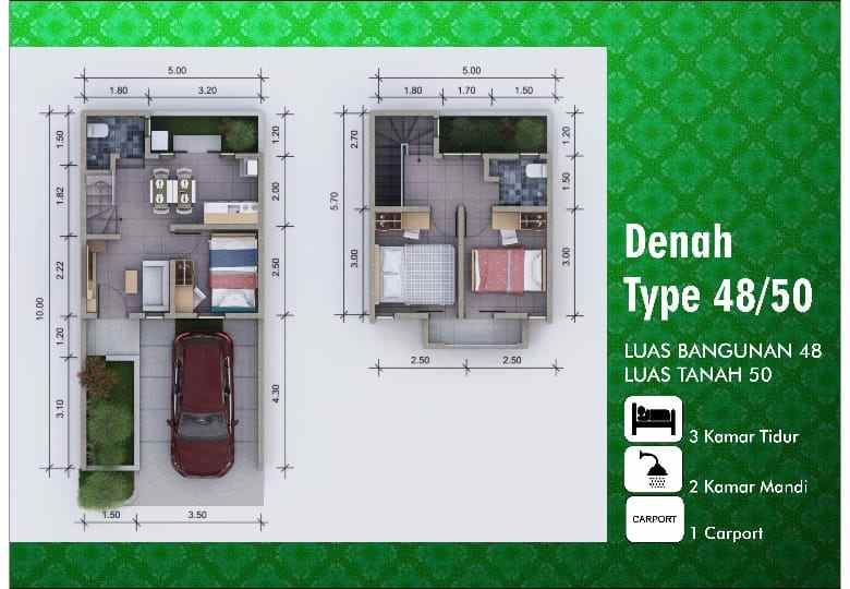 dijual rumah cisauk tangerang