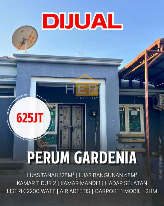dijual rumah di perum gardenia plamongansari