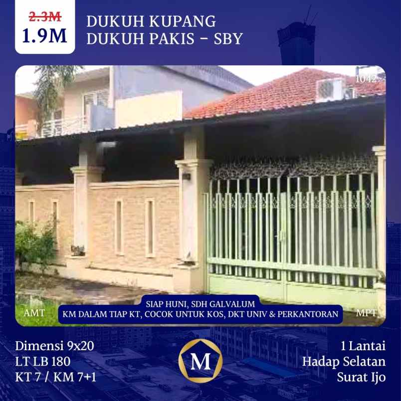 dijual rumah dukuh kupang