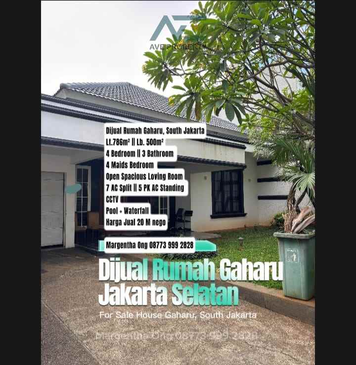 dijual rumah gaharu cilandak jakarta