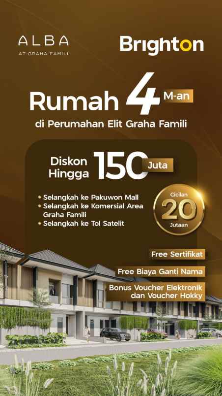 dijual rumah graha famili