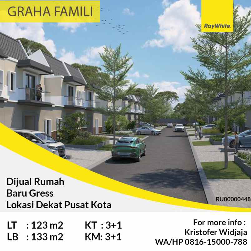 dijual rumah graha family wiyung