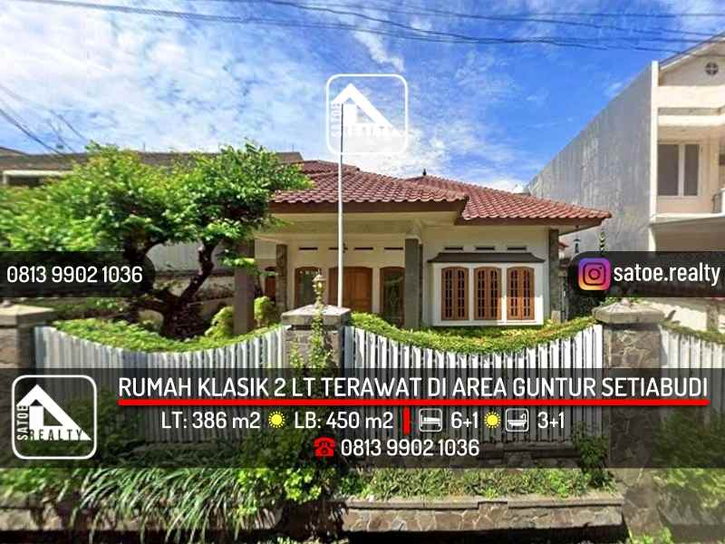 dijual rumah guntur seiabudi jakarta
